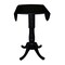 International Concepts Round 42 in Round Dual Drop Leaf Pedestal Table, 41.5 inH, Black, 42 W, 42 L, 41.5 in H, Wood K46-42DPT-6B-2 - alternate 4